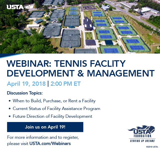Tennis Facility Development and Management Webinar